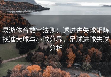 易游体育数字法则：透过进失球矩阵找准大球与小球分界，足球进球失球分析