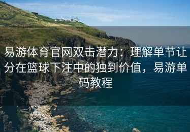 易游体育官网双击潜力：理解单节让分在篮球下注中的独到价值，易游单码教程