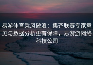 易游体育乘风破浪：集齐联赛专家意见与数据分析更有保障，易游游网络科技公司