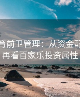 易游体育前卫管理：从资金配置角度再看百家乐投资属性