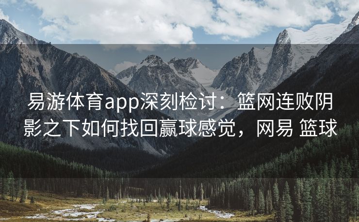 易游体育app深刻检讨：篮网连败阴影之下如何找回赢球感觉，网易 篮球