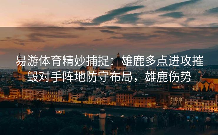 易游体育精妙捕捉：雄鹿多点进攻摧毁对手阵地防守布局，雄鹿伤势